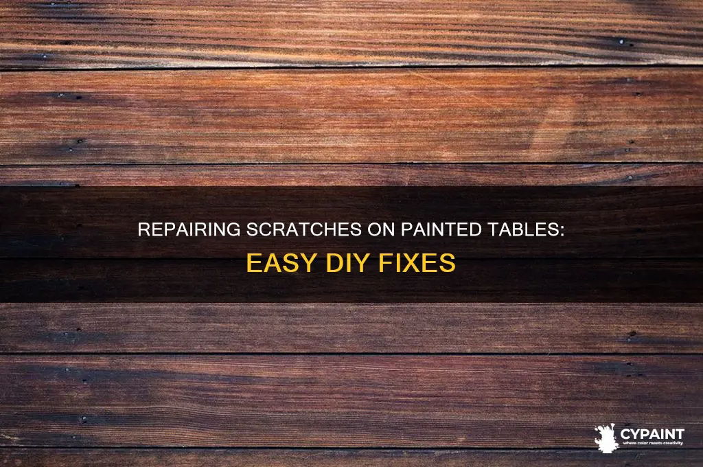 how do u fix a scratched painted table