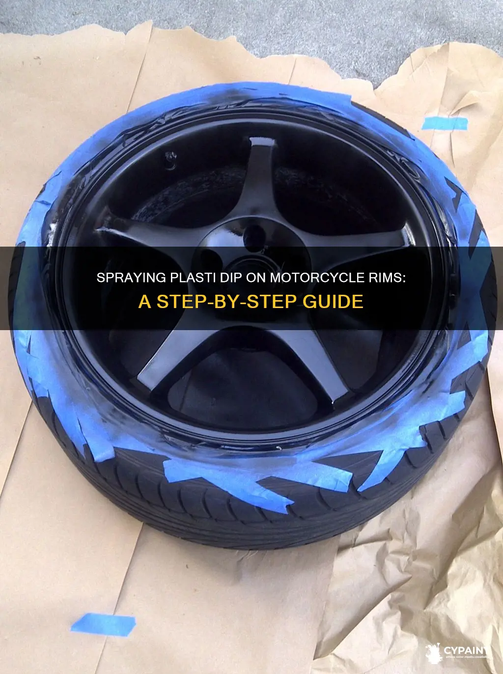 how do u paint plasti dip on motorcycles rims
