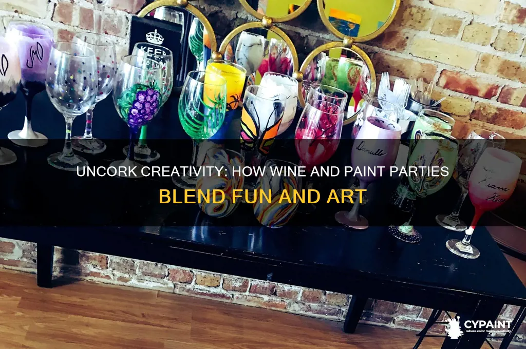 how do wine and paint parties work