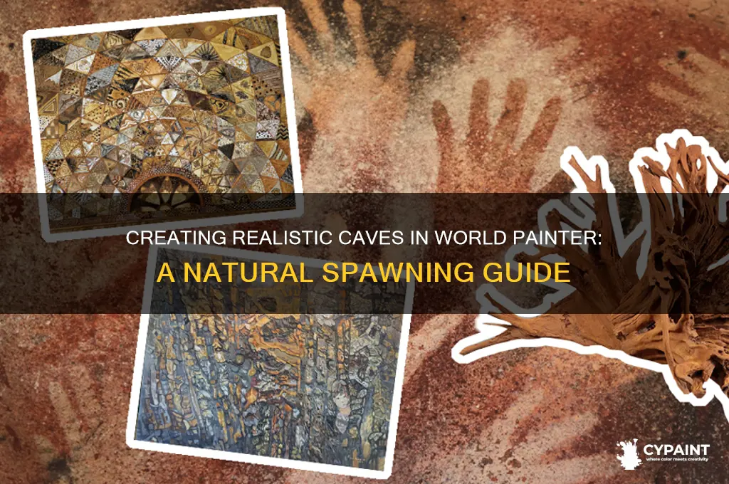 how do you add naturally spawning caves to world painter