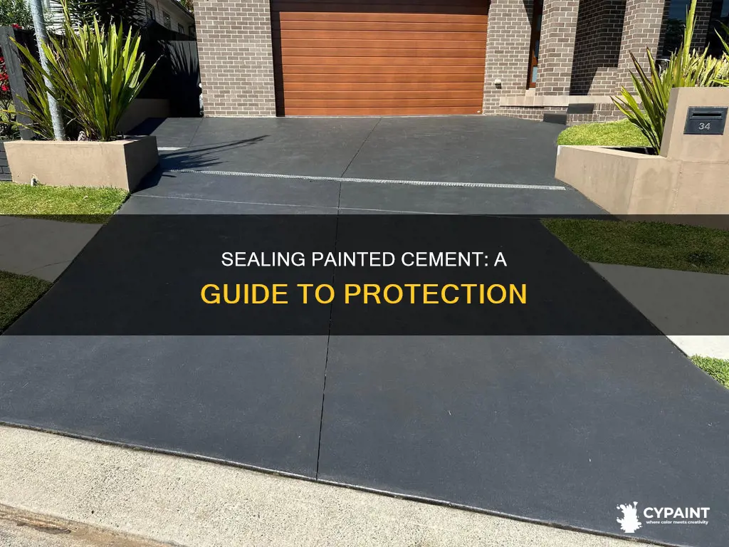 how do you aplly sealer over the painted cement