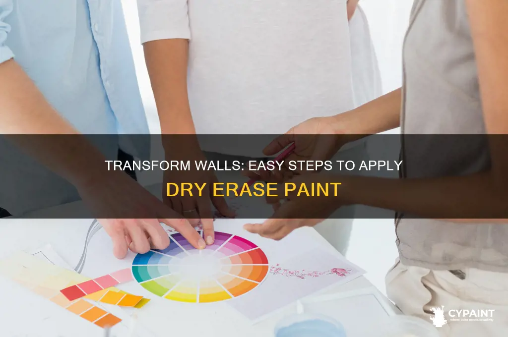 how do you apply dry erase paint