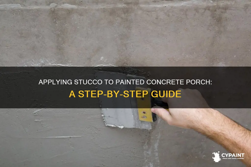 how do you apply stocko to a painted concrete porch