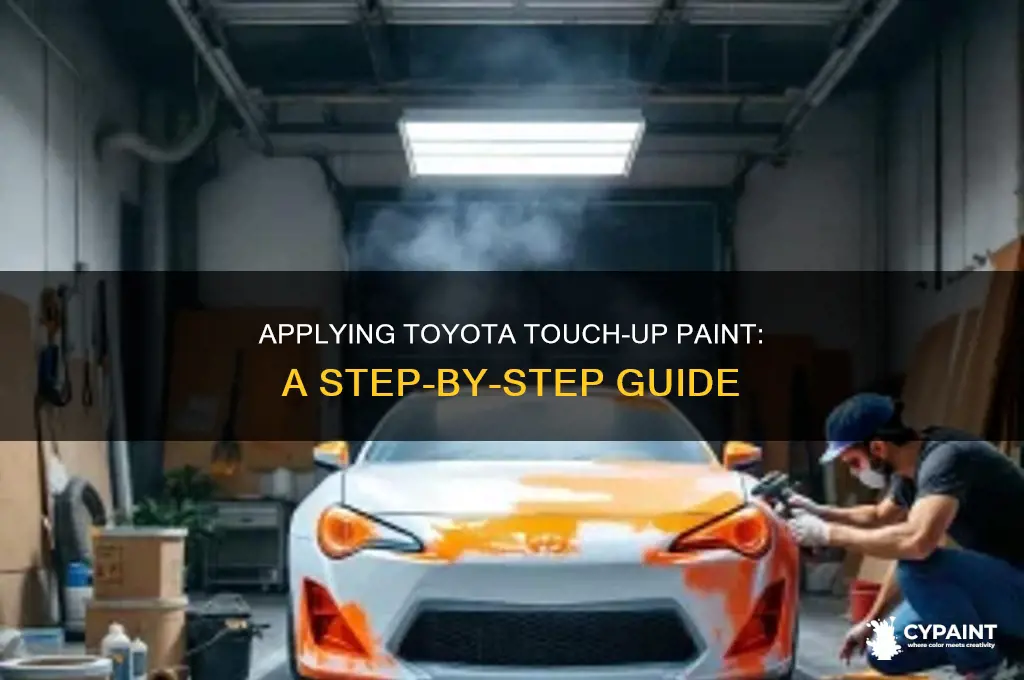 how do you apply toyota touch up paint