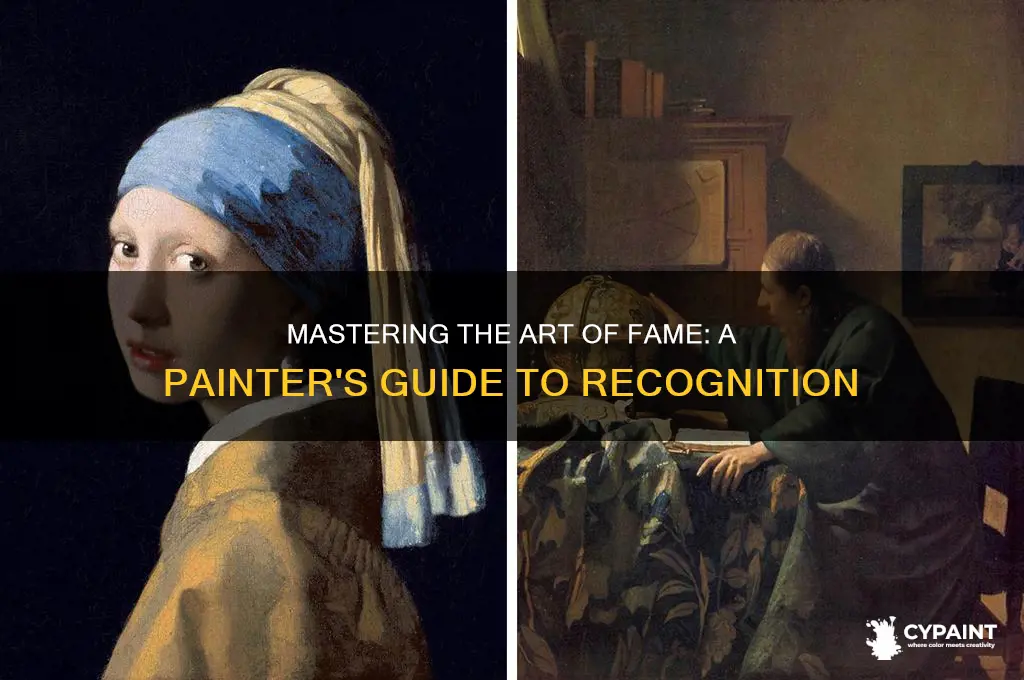 how do you become a famous painter