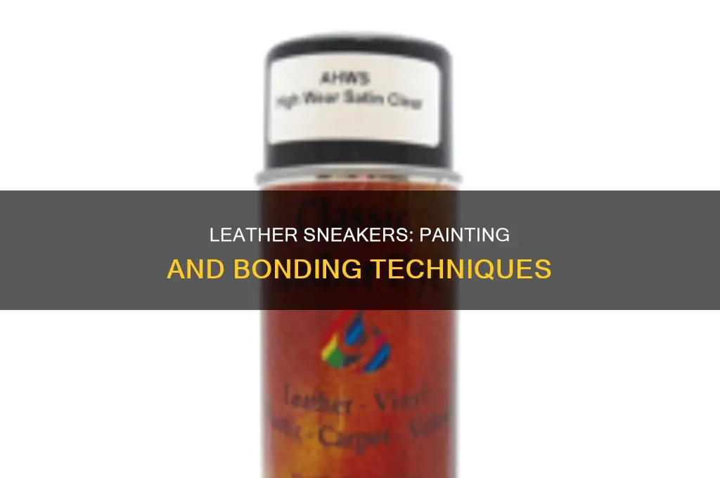 how do you bond paint to leather sneakers