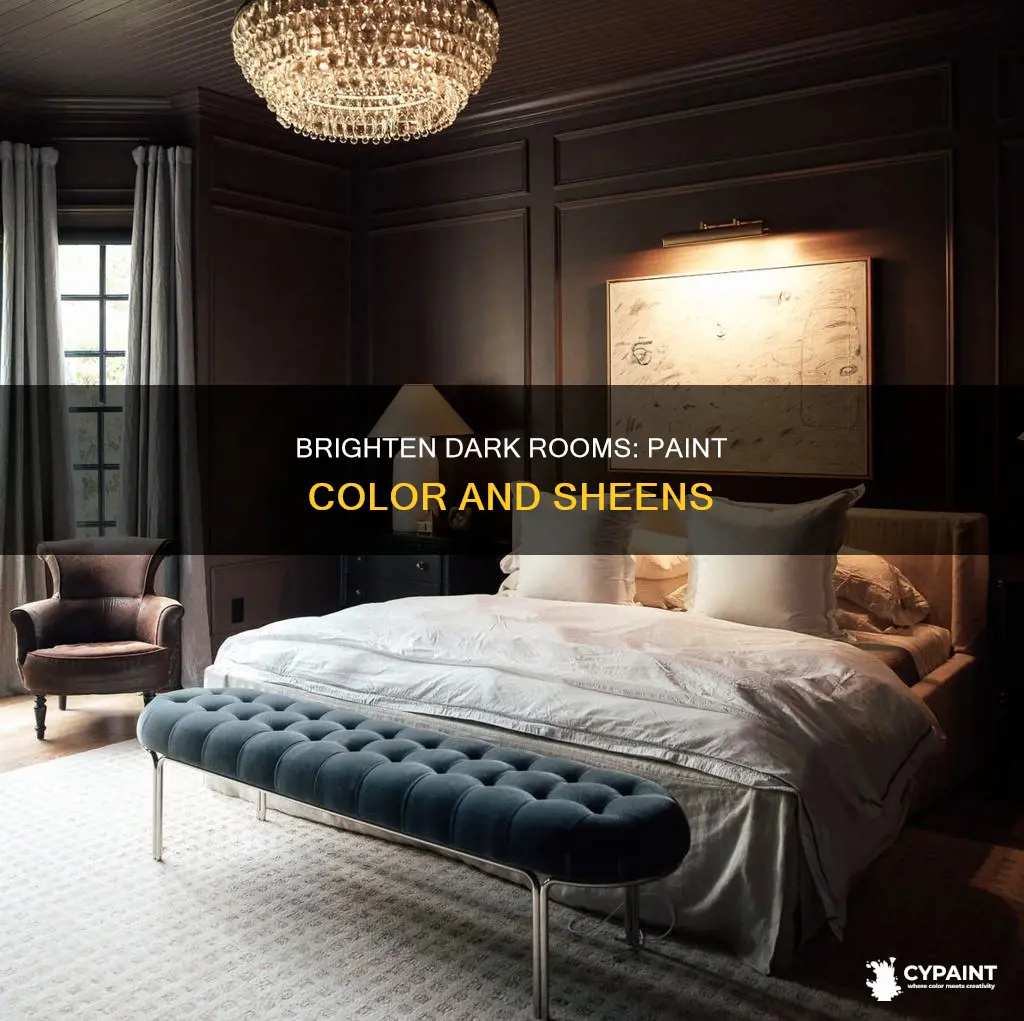 how do you brighten a dark room with paint