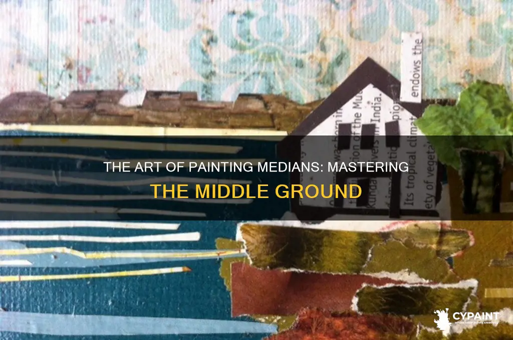 how do you call in painting the median