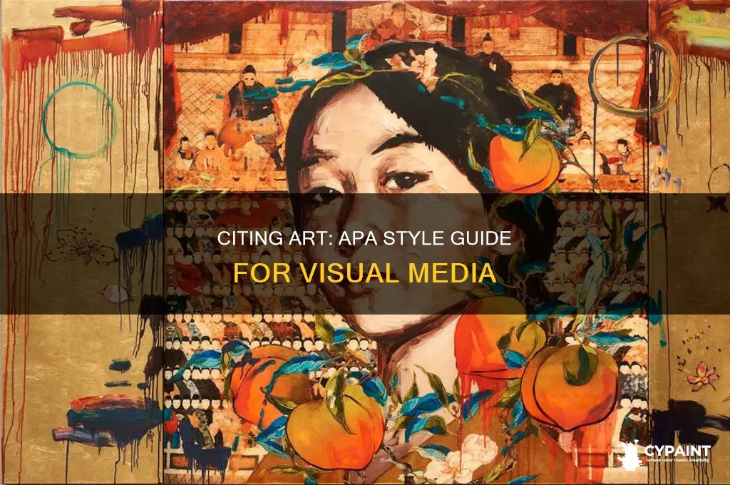 how do you cite a painting in apa