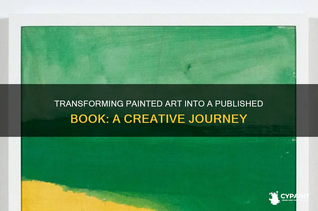 how do you convert a painted illustration into a book