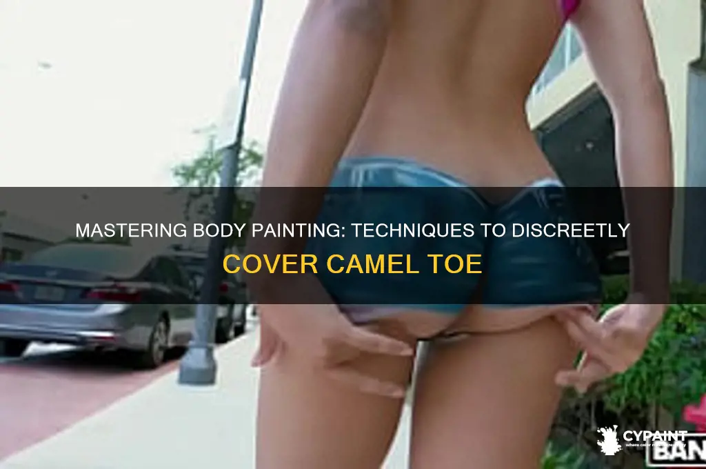 how do you cover the camel toe in body painting