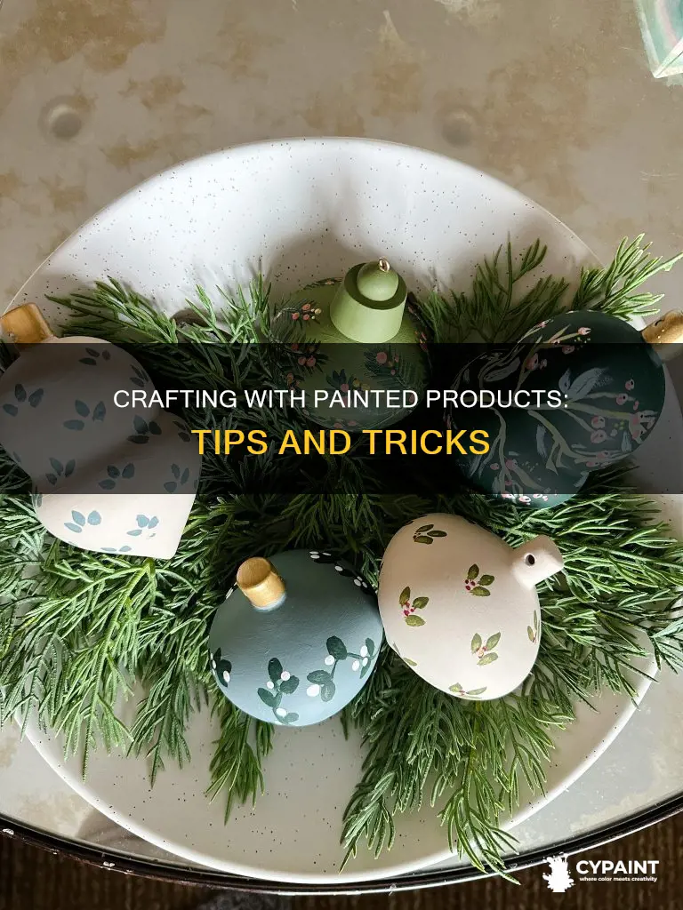 how do you craft with a painted on product