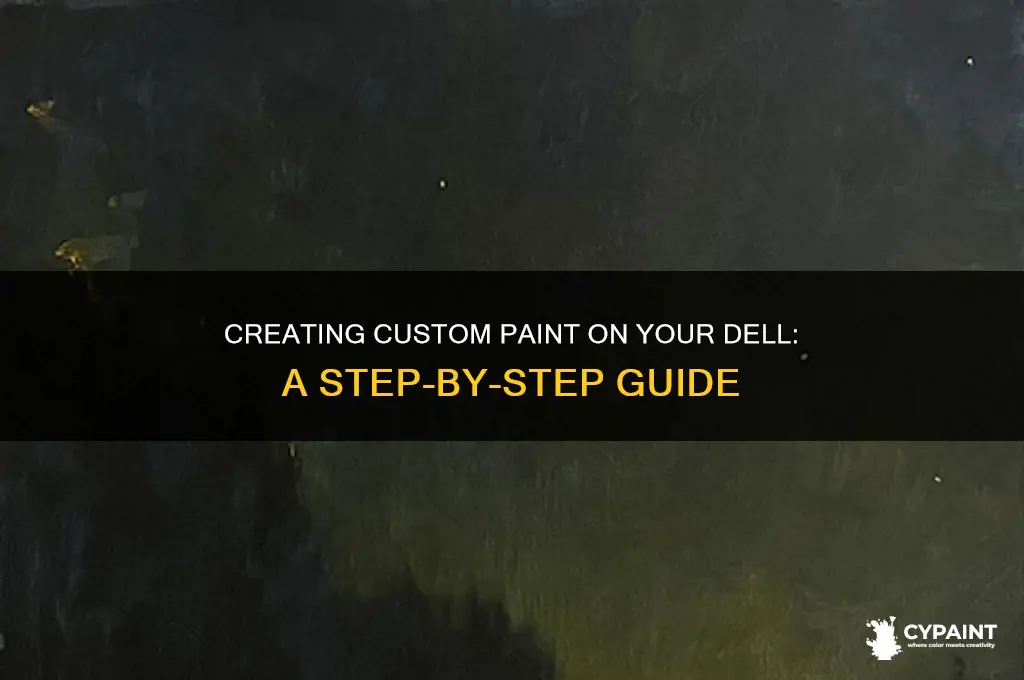 how do you create a new paint on a dell