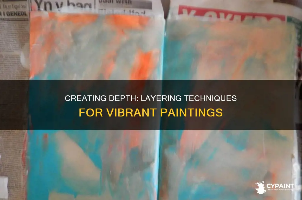 how do you create layers in a painting