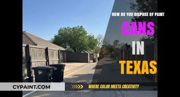 Dispose of Paint Cans the Right Way in Texas
