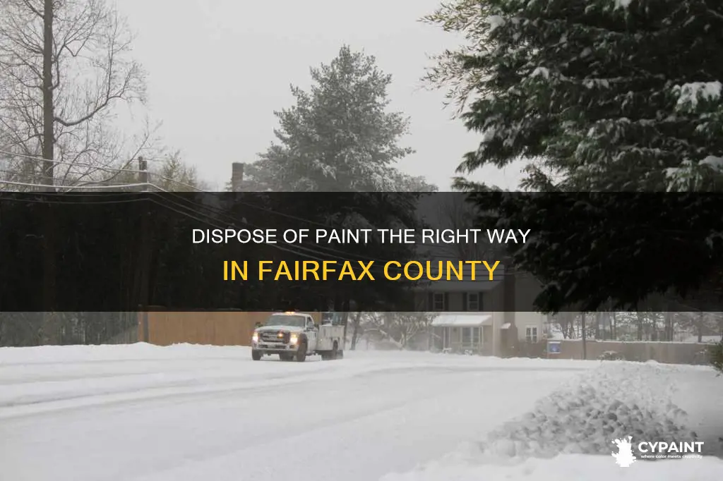 how do you dispose of paint in fairfax county