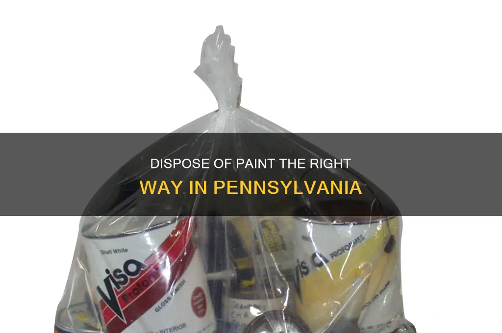 how do you dispose of paint in pa
