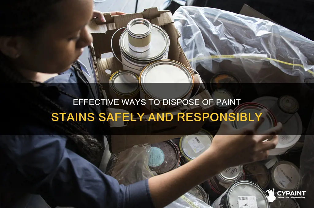 how do you dispose of paint stains