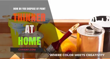 Dispose of Paint Thinner Safely at Home