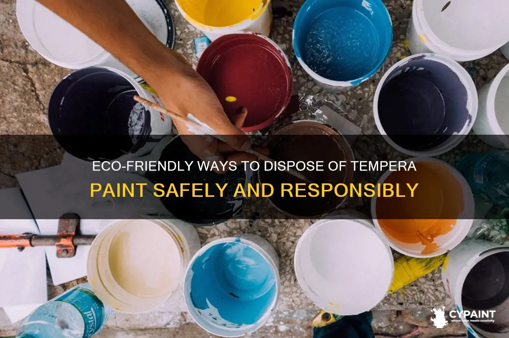 how do you dispose of tempera paint