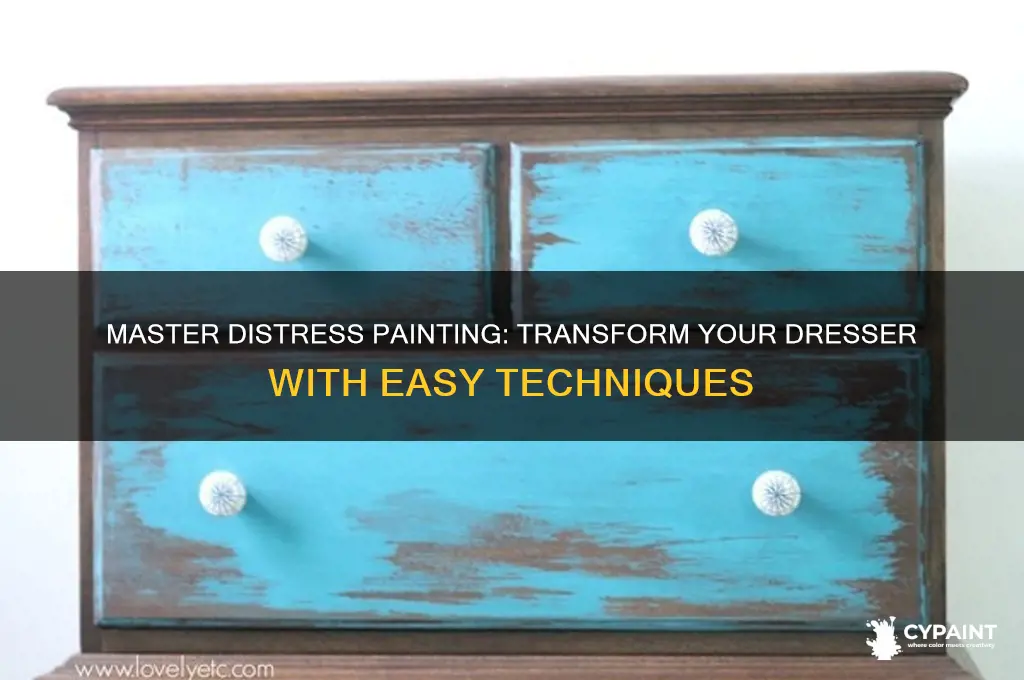 how do you distress paint a dresser