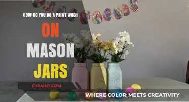 Easy DIY Paint Wash Technique for Stunning Mason Jar Crafts