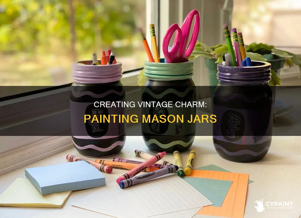 how do you do a paint washon mason jars