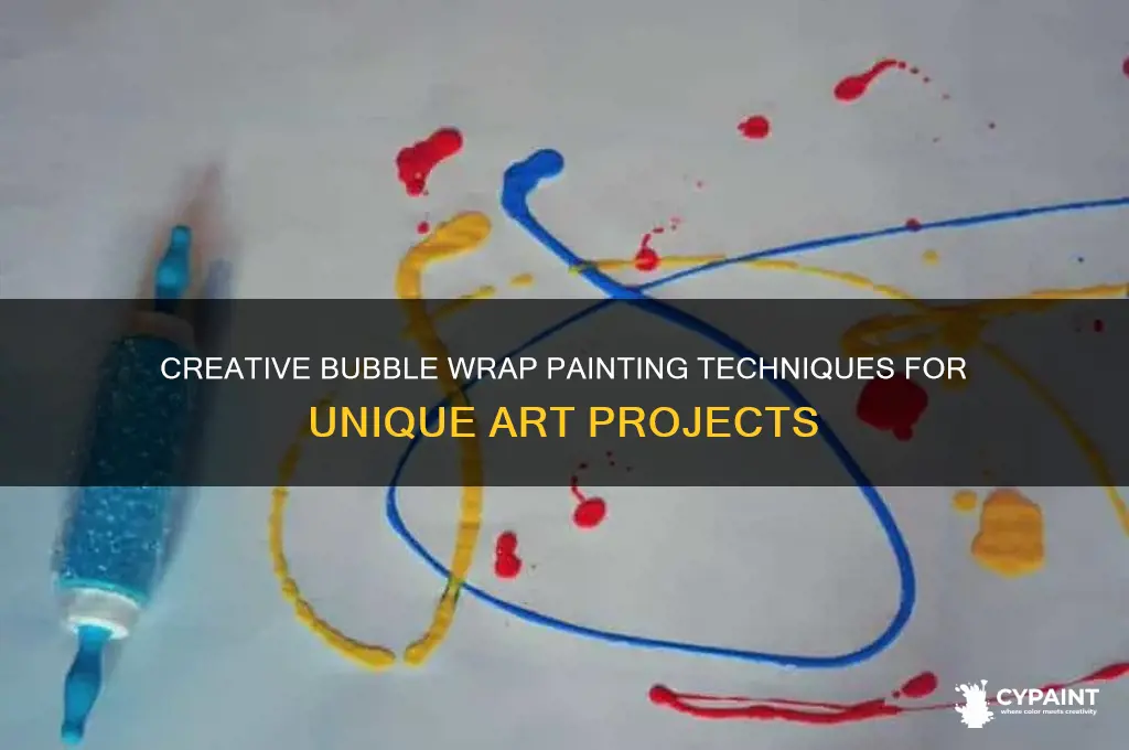 how do you do bubble wrap painting