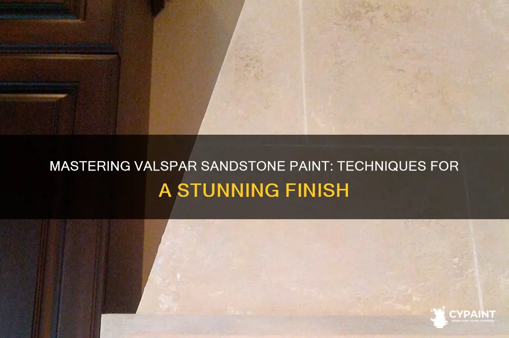 how do you do valspar sandstone paint