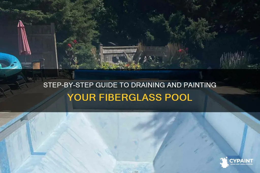 how do you drain and paint a fiberglass swimming pool