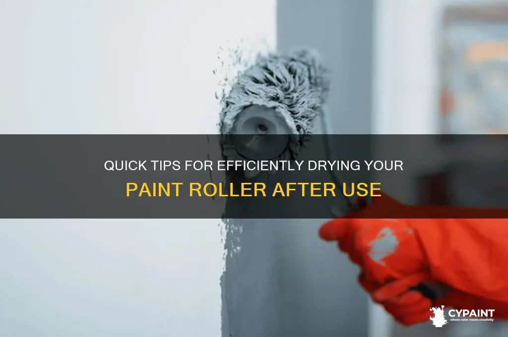 how do you dry a paint roller