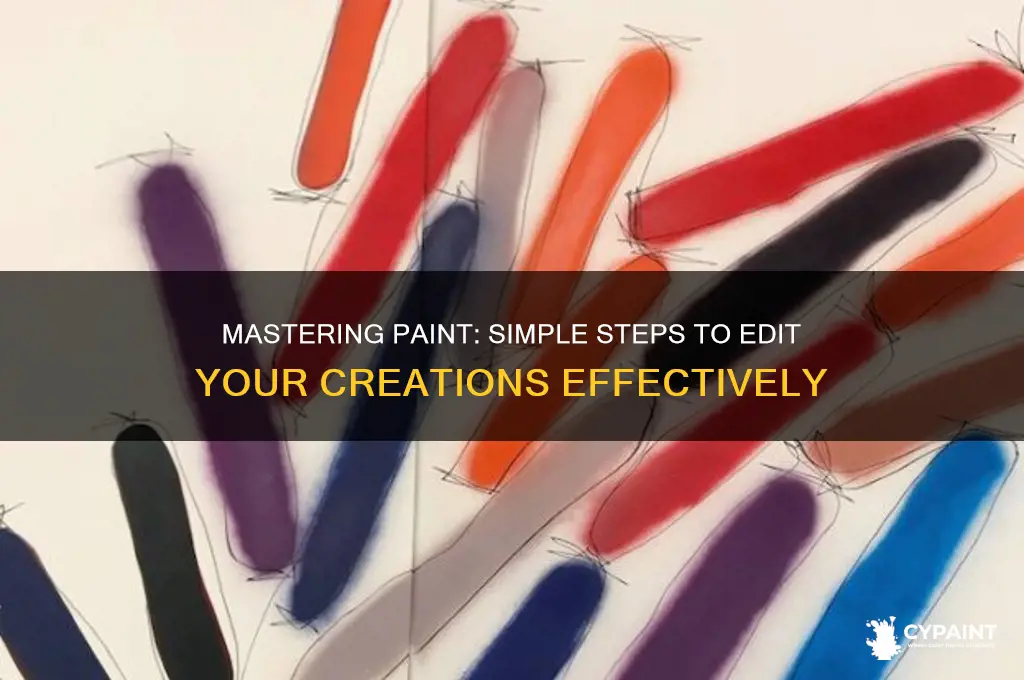how do you edit something you have done in paint
