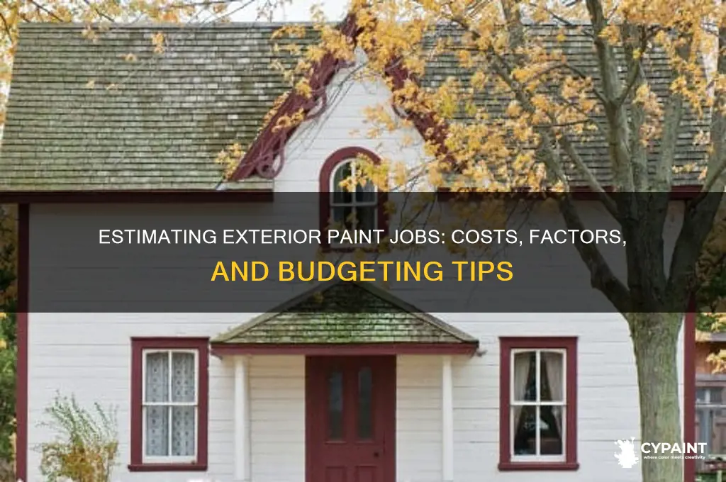 how do you estimate exterior paint job
