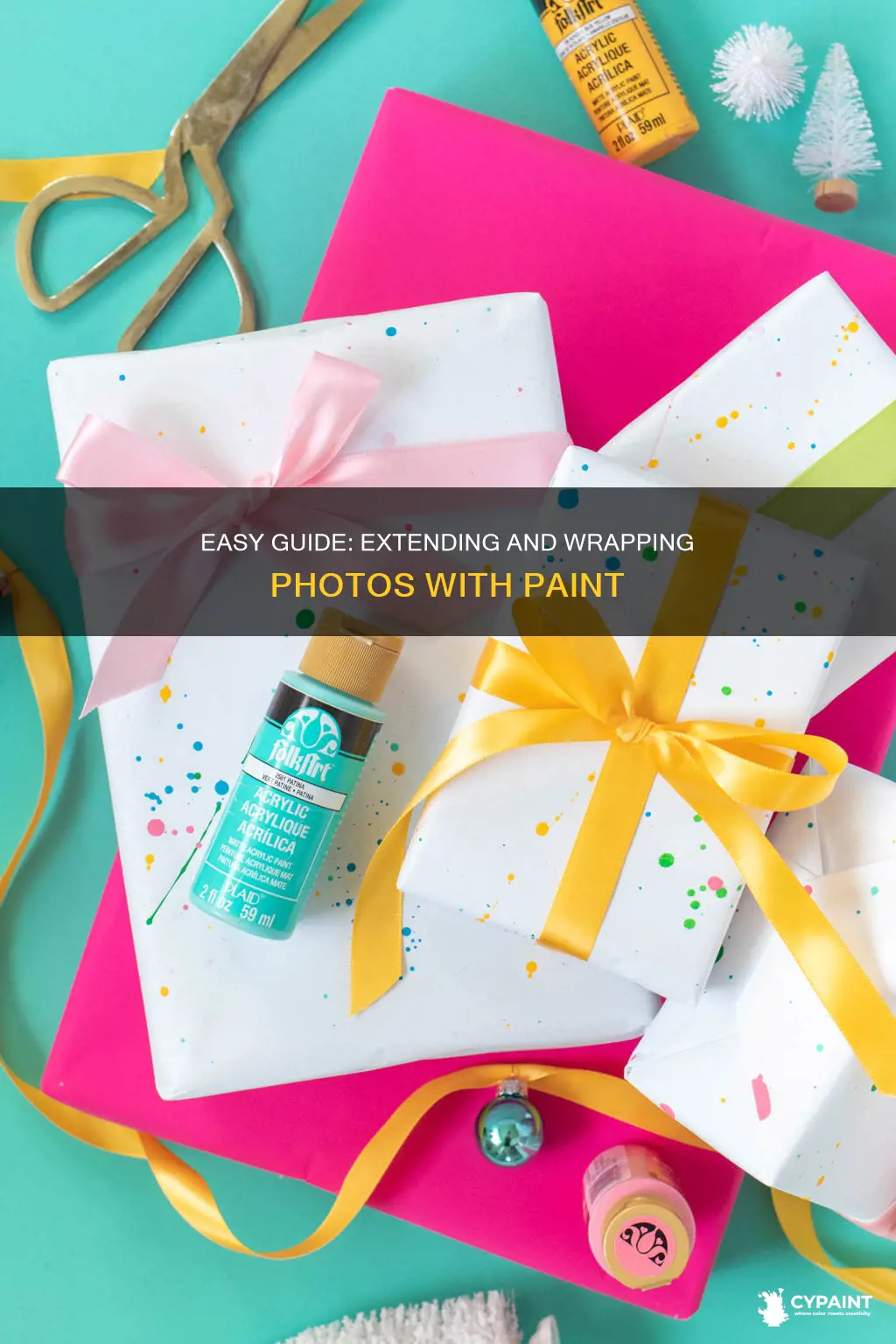 how do you ext wrap a pic with paint