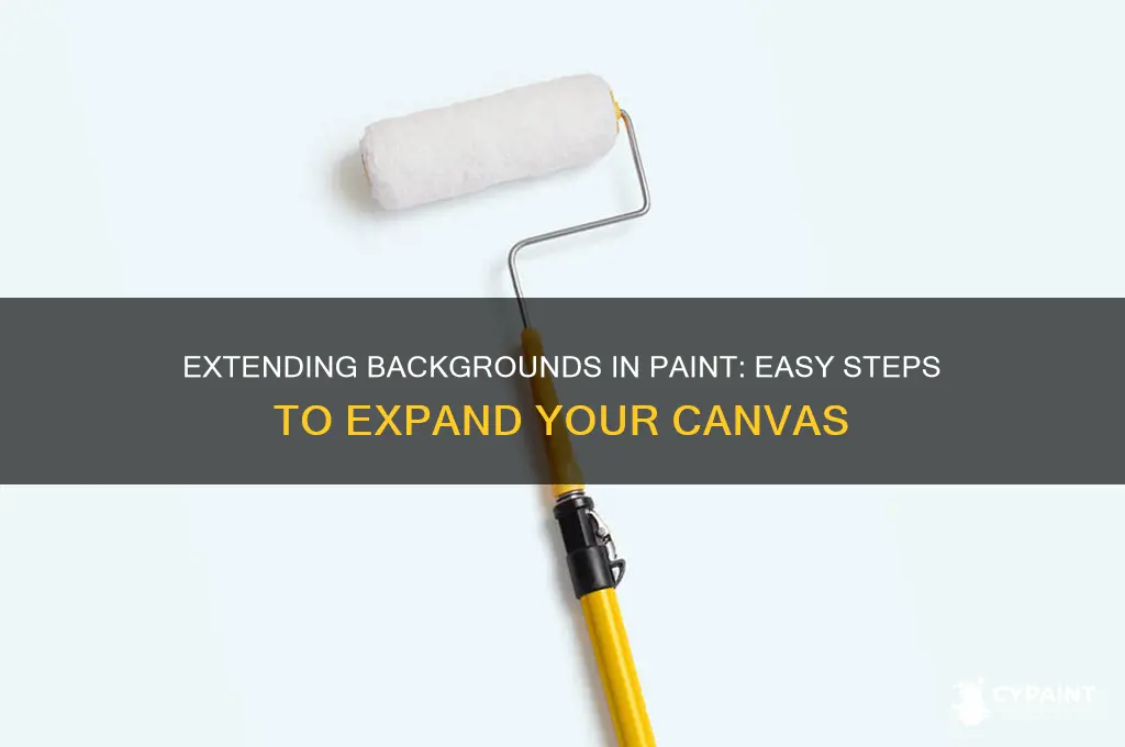 how do you extend the background on paint