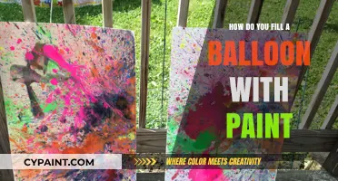 Filling Balloons with Paint: A Creative Twist