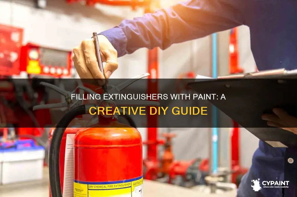 how do you fill a fire extinguisher with paint
