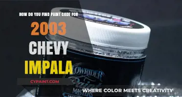 Locate Your 2003 Chevy Impala's Paint Code: A Quick Guide