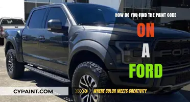 Locate Your Ford's Paint Code: A Quick and Easy Guide