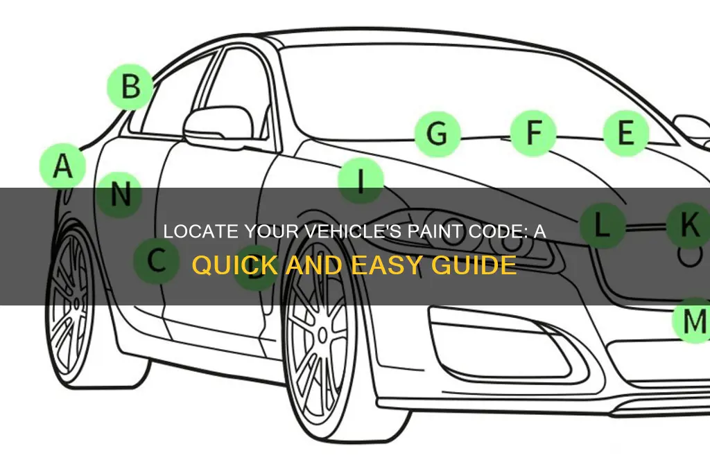 how do you find the paint code on a vehicle