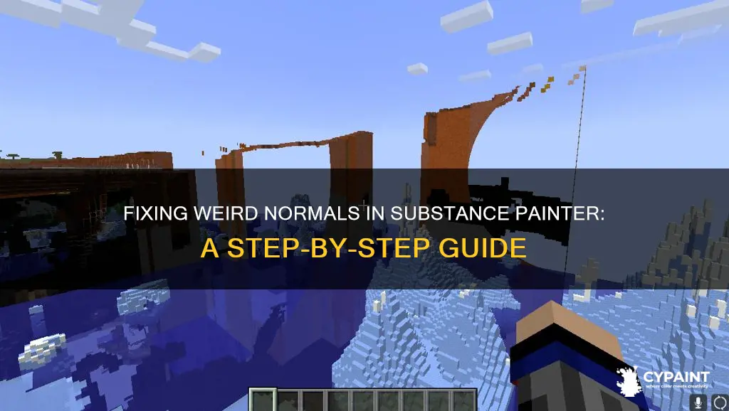 how do you fix weird normals in substance painter