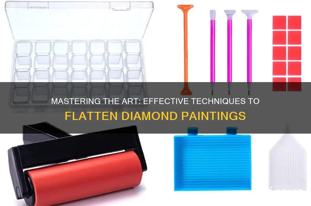 how do you flatten a diamond painting