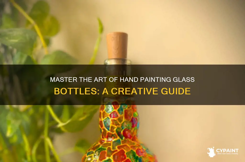 how do you hand paint glass bottles