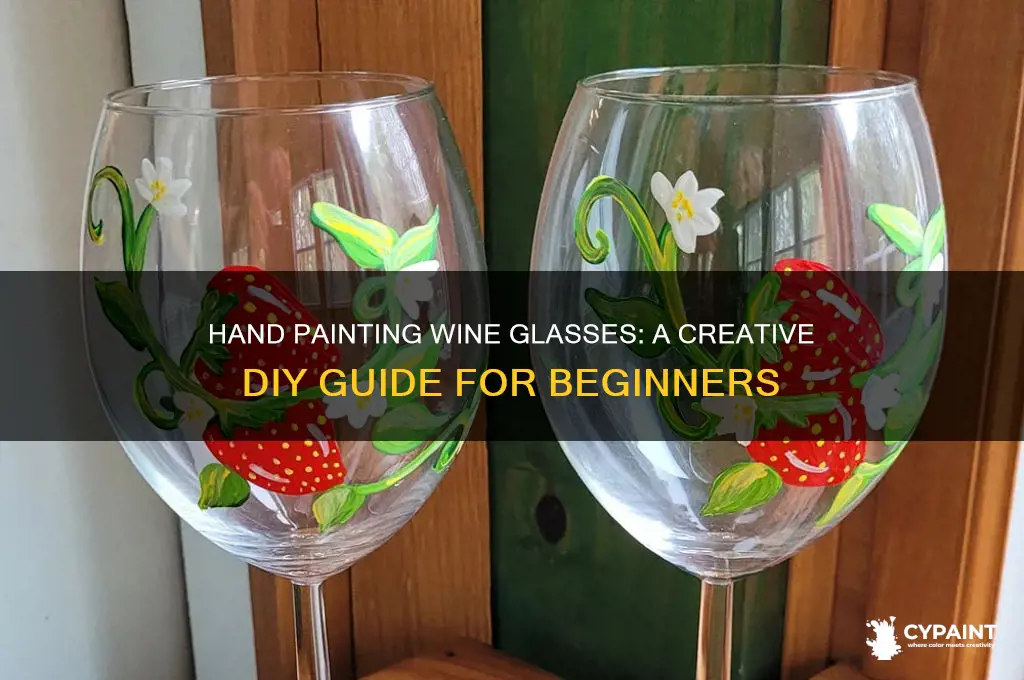 how do you hand paint wine glasses