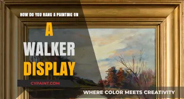 Mastering the Art: Hanging Paintings on Walker Displays Effortlessly