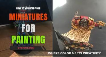 The Best Way to Hold Miniatures for Painting