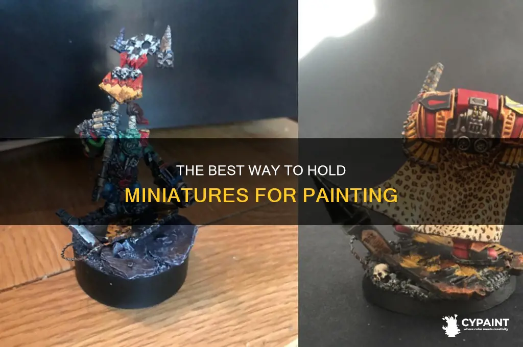 how do you hold your miniatures for painting