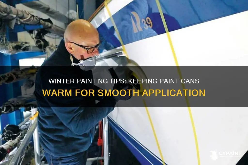 how do you keep paint cans warm in the winter