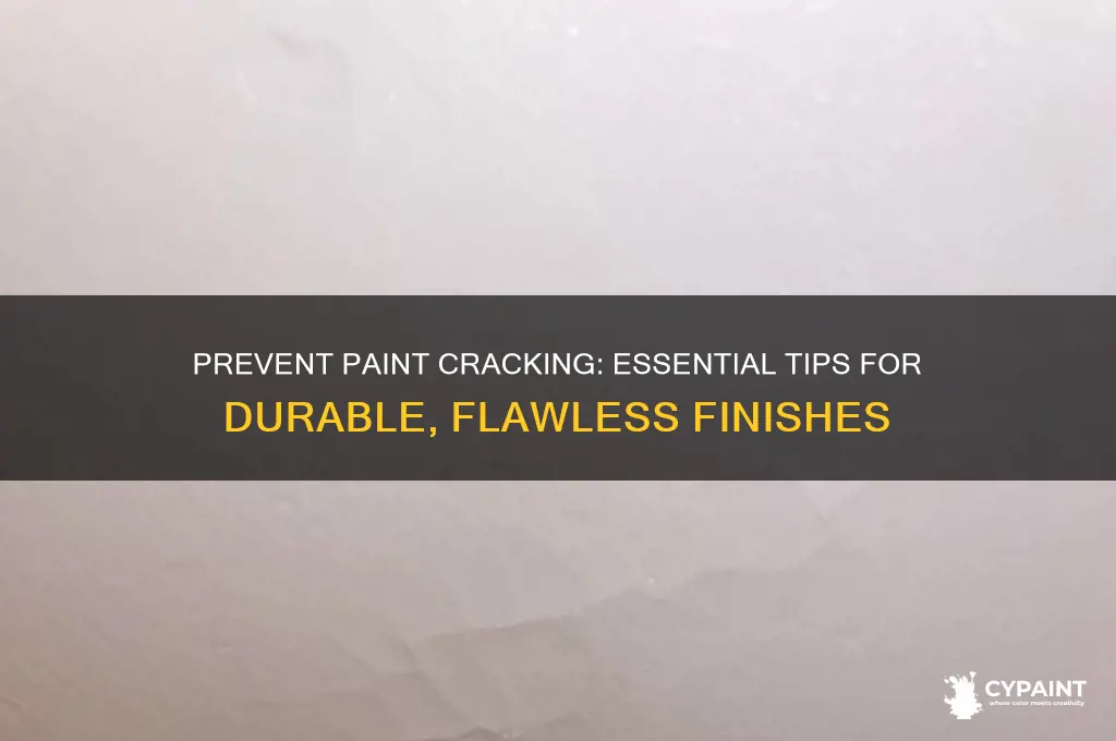 how do you keep paint from cracking