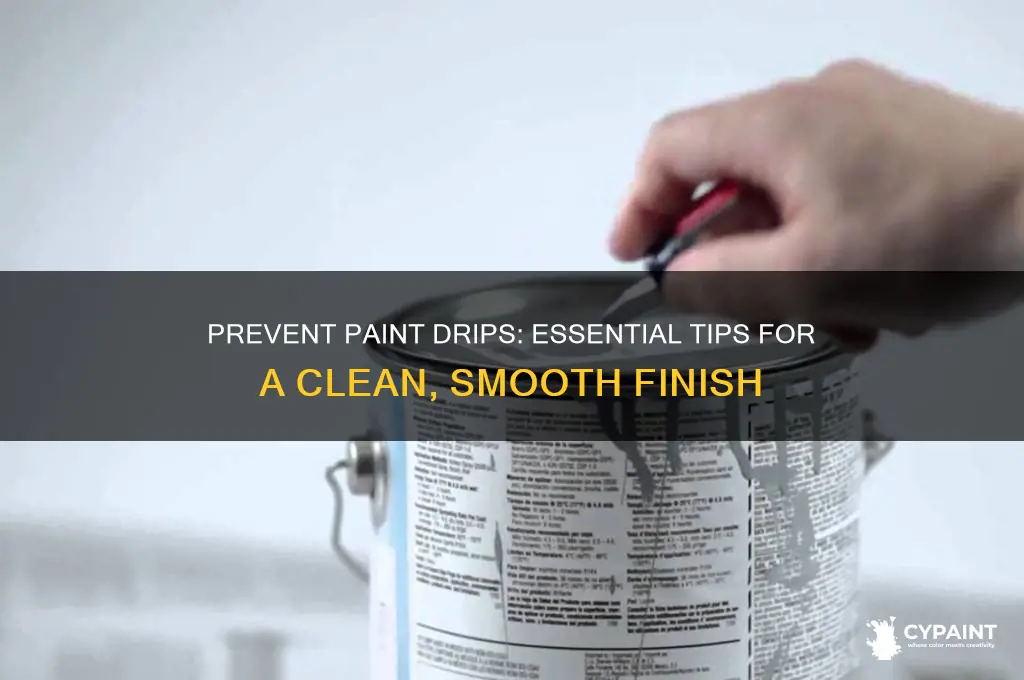 how do you keep paint from dripping